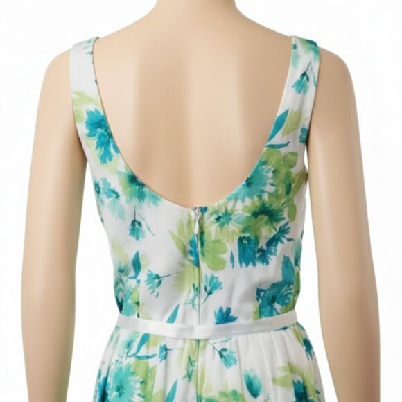 Faith Love Passion Sleeveless Dress Floral Cotton Fit & Flare Womens Size 10 - Picture 5 of 7